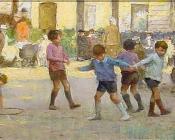 维克多加布里埃尔吉尔伯特 - Children at Play